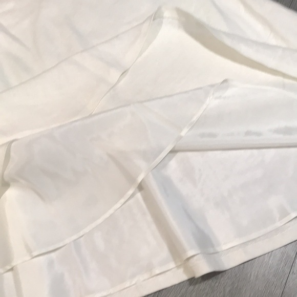 Lauren Ralph Lauren Vintage Off-White A-Line Linen Skirt with Rhinestone Belt - Picture 6 of 9